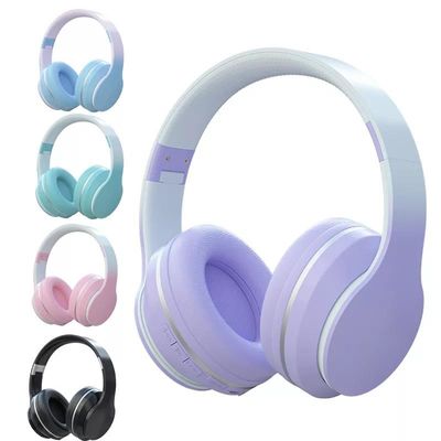 Écouteurs de Bluetooth d'ABS au-dessus d'oreille, écouteurs légers pliables avec la basse profonde