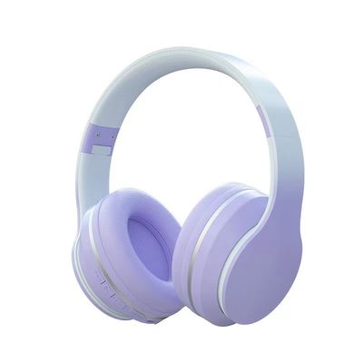 Écouteurs de Bluetooth d'ABS au-dessus d'oreille, écouteurs légers pliables avec la basse profonde