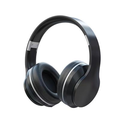 Écouteurs de Bluetooth d'ABS au-dessus d'oreille, écouteurs légers pliables avec la basse profonde