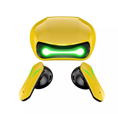 Frelon DE HAUTE FIDÉLITÉ Dor Earbud d'écouteur d'air d'écouteurs sans fil jaunes de la voiture TWS Bluetooth