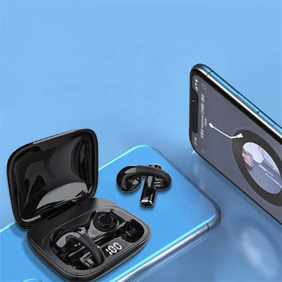 Clip de conduction osseuse d'écouteurs Bluetooth sans fil ABS TWS sur l'oreille
