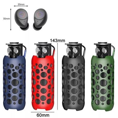 2 dans 1 radio d'écouteurs de TWS Bluetooth avec l'orateur portatif extérieur Mic Handsfree