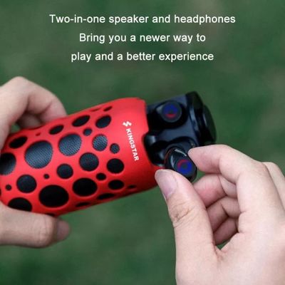 2 dans 1 radio d'écouteurs de TWS Bluetooth avec l'orateur portatif extérieur Mic Handsfree