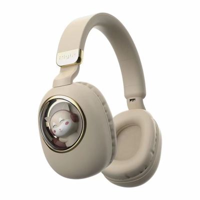 Les écouteurs sans fil d'enfants de Bluetooth ébruitent l'annulation avec rougeoyer de LED