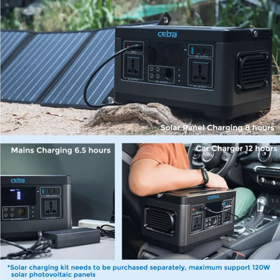Centrale solaire portative extérieure de camping du générateur 110V 220V 500w d'énergie solaire