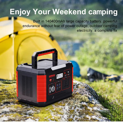 140400 MAh Emergency Portable Power Station 500W rechargeable