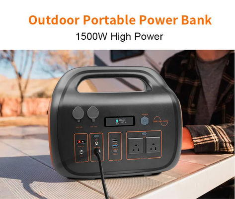 Station portative de la FCC ROHS Electric Power, C.C solaire de kit du générateur 1500W au courant alternatif