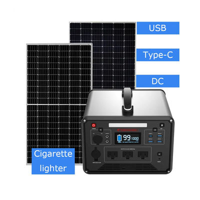 Alimentation d'énergie solaire extérieure portative de la centrale Lifepo4 1000w pour le camping