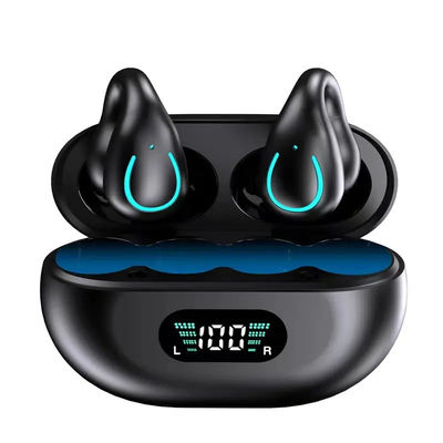 Agrafe sur conduction d'os perdue d'écouteurs de Bluetooth de sports l'anti Mic Talking Headset sans fil