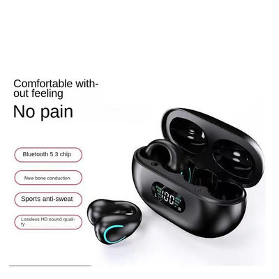 Agrafe sur conduction d'os perdue d'écouteurs de Bluetooth de sports l'anti Mic Talking Headset sans fil