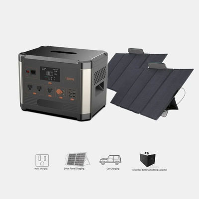 2W LED Light Camping alimentation électrique portable 1500W