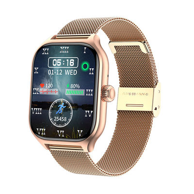 Taux cardiaque Pression sanguine Sang Traqueur d'oxygène Fitness Résistant à l'eau Smartwatch pour Android