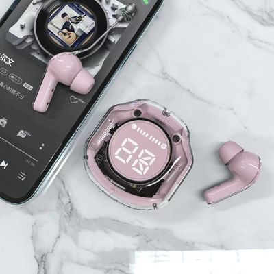 Écouteurs sans fil Écouteurs Bluetooth 48,5 heures de jeu avec affichage numérique LED